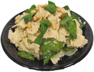 Spinach Pinenut Pasta Salad