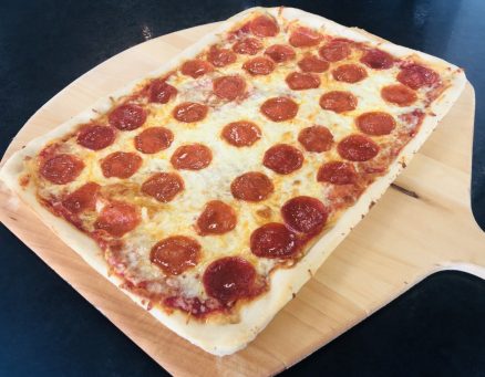 Pizza-on-a-peel